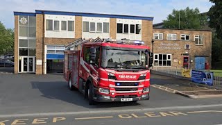 CREW ARRIVING Wellington Retained Pump Turnout  Shropshire Fire amp Rescue Service [upl. by Nitnert]