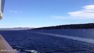 AIDAsol beim Einlaufen nach Oslo durch den Oslofjord  TIMELAPSE [upl. by Susumu]