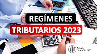 Regímenes Tributarios 2023  Lo que se necesita conocer cuando se inicia un negocio [upl. by Nnylsor]