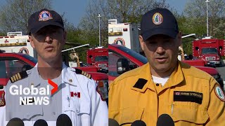 Nova Scotia wildfires Officials warn Halifax not “out of the woods” despite 50 containment  FULL [upl. by Sterne712]