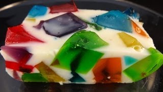 Rainbow quotBroken Glassquot Jello read description before making [upl. by Yehudit]