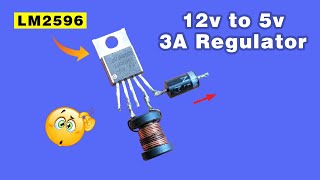 12v to 5v converter circuit Make simple 5v3A Regulator [upl. by Wolk]