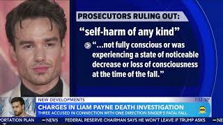 3 charged in connection with Liam Paynes death selfharm ruled out in cause of death [upl. by Anoerb478]