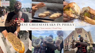 The BEST CHEESESTEAKS in PHILADELPHIA  THREE FAMOUS STEAKS TO EAT Food tour  Non touristy￼ [upl. by Stefania912]