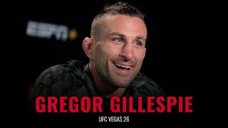 UFC Vegas 26 Gregor Gillespie medial day prefight interview [upl. by Zennas]