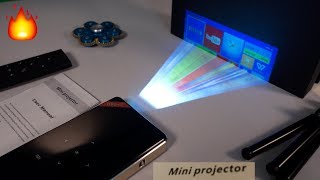 Amazing Mini DLP 4K Pocket Projector with Android  DIY Projector Screen [upl. by Roleat]