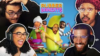 Berleezy Tests Friendships In Rubber Bandits Goofy Game [upl. by Bobette]