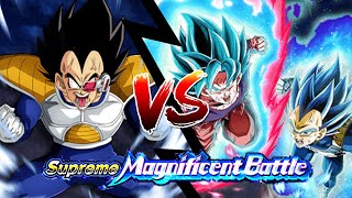 VEGETA VS SUPREME MAGNIFICENT BATTLE SSBE VEGETA DBZ DOKKAN BATTLE [upl. by Amik585]