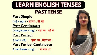 Past Tense 4 Types of Tense Structure  Examples  Full detail [upl. by Hedvig]