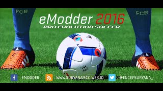 Tutorial Install eModder16 Pitch4 For PES 2016 Pc Version [upl. by Calderon]