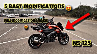 Ns 125 modifications you can do in your ns 125160 and 200  for best modification 😍 [upl. by Steinberg]