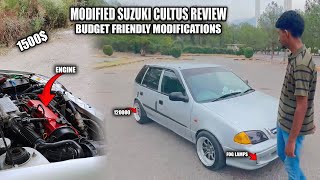 Modified Suzuki Cultus Review 😍🫀 STANCE BUILT [upl. by Budwig750]