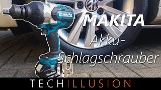 🛠POWER  Makita Akku Schlagschrauber DTW1001  Cordless High Torque Impact Wrench Review amp Test [upl. by Atsirtal]