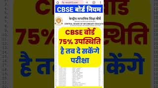 सीबीएसई बोर्ड 75 उपस्थिति अनिवार्य  CBSE Board 2025  cbse board exam 2025 latest news  cbse [upl. by Guntar]