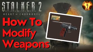 How To Upgrade Weapons In Stalker 2  Sights  Silencers  Attachments [upl. by Alyks]