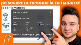 ¿Cómo saber la TIPOGRAFÍA Fuente o tipo de Letra de una PÁGINA WEB o Tienda online Gratis y rápido [upl. by Anerhs]