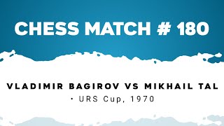 Vladimir Bagirov vs Mikhail Tal • URS Cup 1970 [upl. by Ainitsirk]