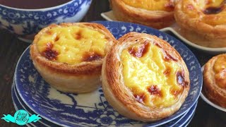 PORTUGUESE EGG TART PASTEL DE NATA [upl. by Nirot]