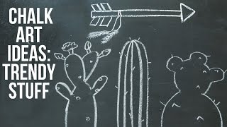 Chalkboard Art Ideas  Trending Cacti and Arrows [upl. by Us147]