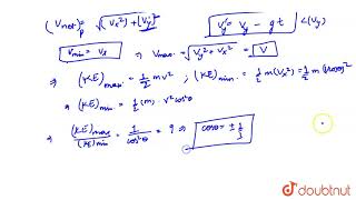 A particle is projected from level ground its kineitc energy K changes due to gravity so that [upl. by Dumanian32]