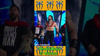 Roman Reigns WrestleMania 37 Entrance😎 wwe [upl. by Hecht304]