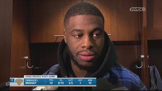 Emmanuel Mudiay Everyone Was Locked in  Knicks Post Game [upl. by Aterg]