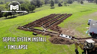 Septic System Install with Mobile Home Hookup [upl. by Khalin]