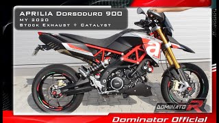 Dorsoduro 900 MY 2020💥 Pure Sound 🔥DECAT vs Catalyst ⚡ Ride 🔊Dominator Exhaust HP1🎧HQ 🇵🇱 [upl. by Jaimie]