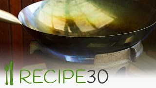 How to season a new wok for Asian recipes [upl. by Serafine611]