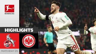 Time to Party in Cologne  1 FC Köln  Eintracht Frankfurt 20  Highlights  MD 20 – Bundesliga [upl. by Fiertz]