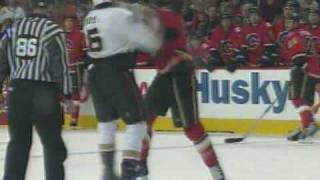 George Parros vs Andre Roy Feb 7 2009 [upl. by Kcirddes]