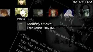 PSP Theme Death Note Theme PSPThemesNET [upl. by Liana]