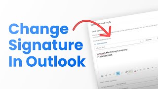 how to change the signature in outlook [upl. by Xylia922]