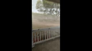 Man records moment his roof is ripped off during tornado in Ellabell Georgia [upl. by Jaquelin]