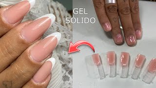 Gel sólido no molde f1 dual form ✨unhas youtube [upl. by Symer619]