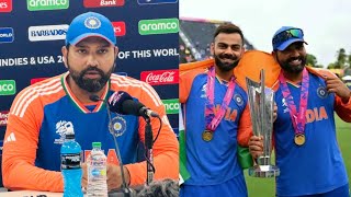 Rohit Sharma  India  Press Conference After India vs South Africa Final ICC T20 World Cup 2024 [upl. by Asiaj873]