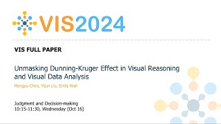 Unmasking DunningKruger Effect in Visual Reasoning and Visual Data Analysis  Fast Forward  VIS 2 [upl. by Leuneb]