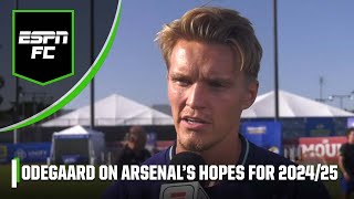 Martin Odegaard EXCLUSIVE Arsenal closing the gap on Man City Kai Havertz amp more  ESPN FC [upl. by Rossen165]