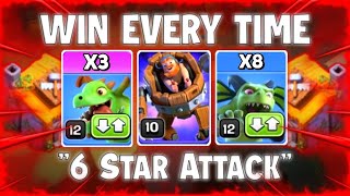 Builder Hall 6 Attack Strategy 2024  Best Bh6 Attack Strategy  Clash of Clans [upl. by Nirtak]