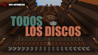 ROCOLA AUTOMÁTICA EN MINECRAFT  Survival 1213 TODOS LOS DISCOS [upl. by Aicilegna]