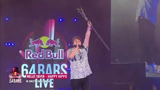 NELLO TAVER quotHAPPY HIPPO FREESTYLEquot RED BULL 64 BARS LIVE SCAMPIA [upl. by Hirz]