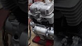 Honda CD200 Roadmaster engine starting up after restoration automobile restoration [upl. by Nayar]