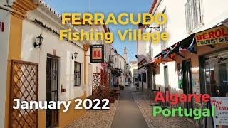 Ferragudo Village Street Walk January 2022 [upl. by Knutson]