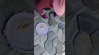 Culture stone loose stone paving stone ice crack project [upl. by Casilde]