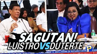 GINISA ni Jinky Luistro si dating Pangulong Duterte sa QuadCom hearing [upl. by Retsim]