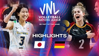 🇯🇵 JPN vs 🇩🇪 GER  Highlights  Week 1  Womens VNL 2024 [upl. by Lavella]