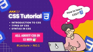 Introduction to CSS  Complete Beginner’s Guide to Web Styling [upl. by Aneral904]