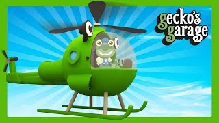 Helicopter Videos For Kids  Geckos Garage  Truck Cartoons For Children [upl. by Marsden]