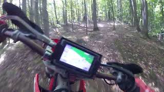 GP020801 Wabeno Big Woods 200 2024 single track crf250f [upl. by Ataynek]