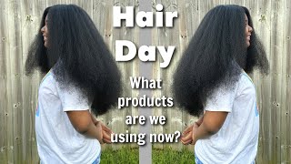 Natural Hair Wash Day  What Products Work for her low porosity hair [upl. by Tine431]